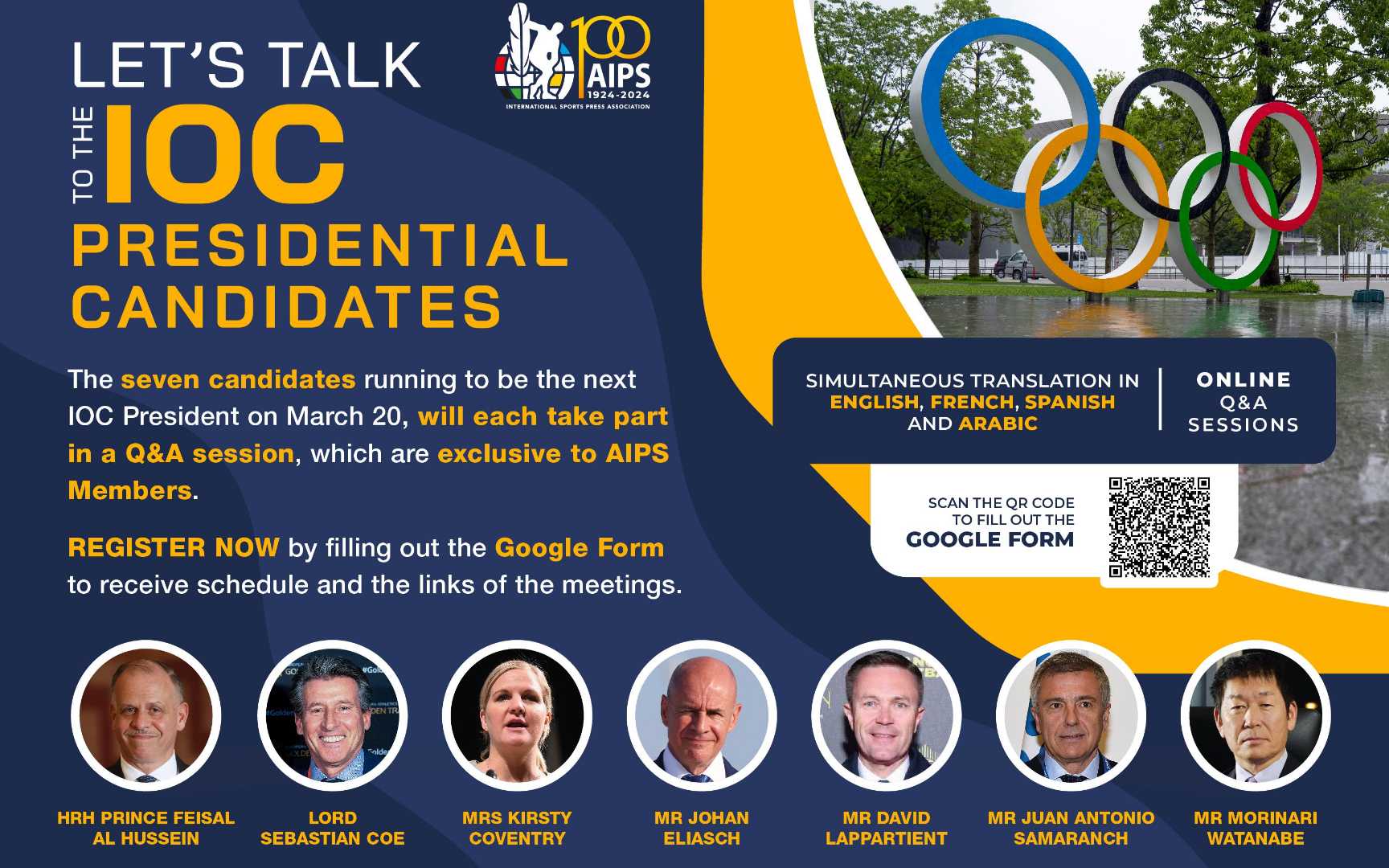 Let’s talk to the IOC presidential candidates